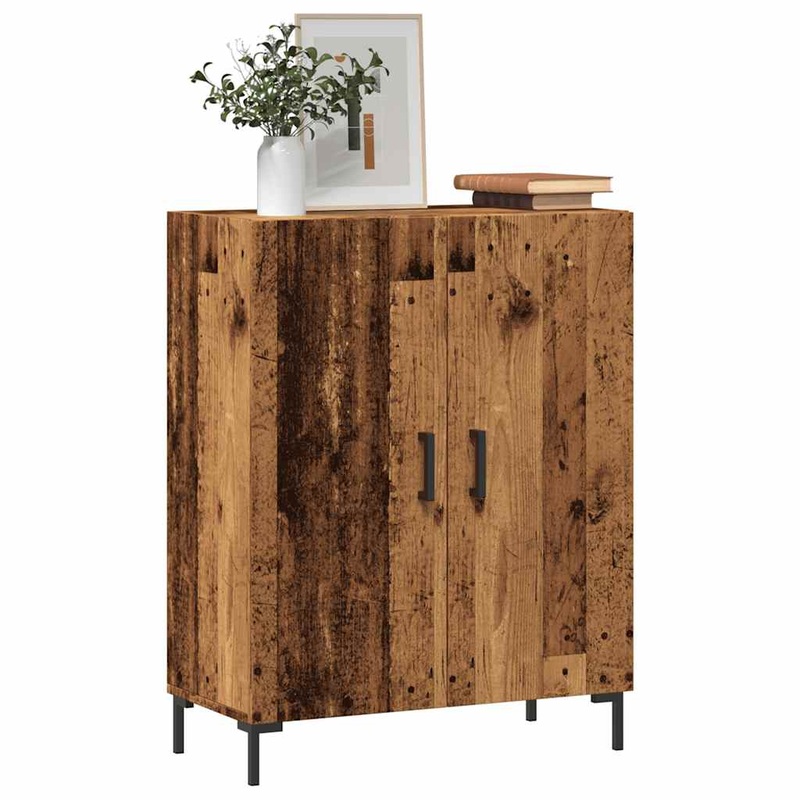 Buffet vieux bois 69,5x34x90 cm bois d'ingnierie