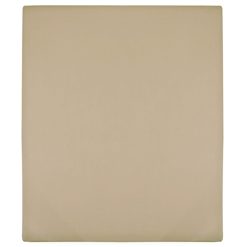 Drap-housse Jersey Taupe 140x200 cm Coton