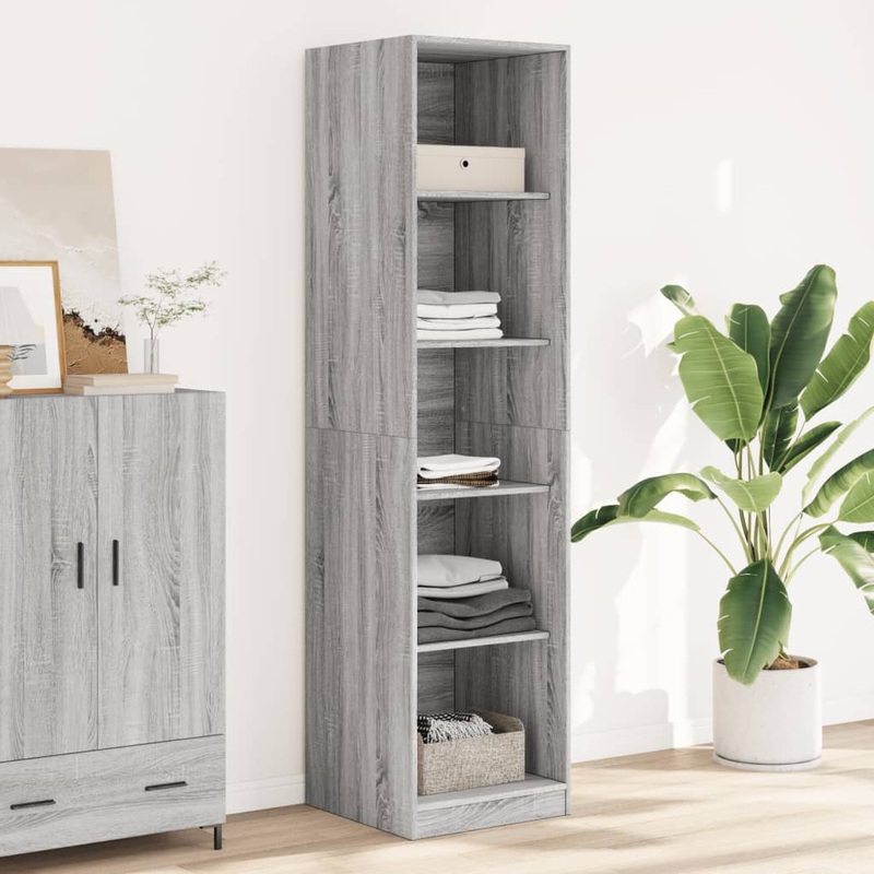 Garde-robe gris sonoma 50x50x200 cm bois d'ingnierie