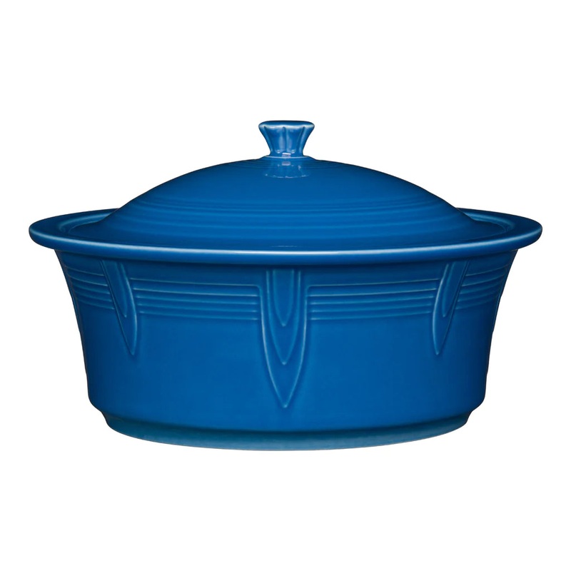Large Covered Casserole Round