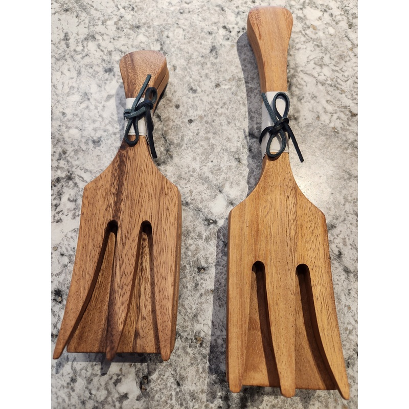 Acacia Wood Salad Utensil Set