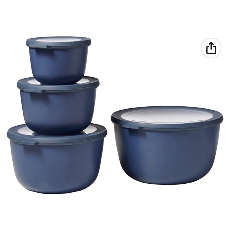 Mepal Round Storage Containers Denim