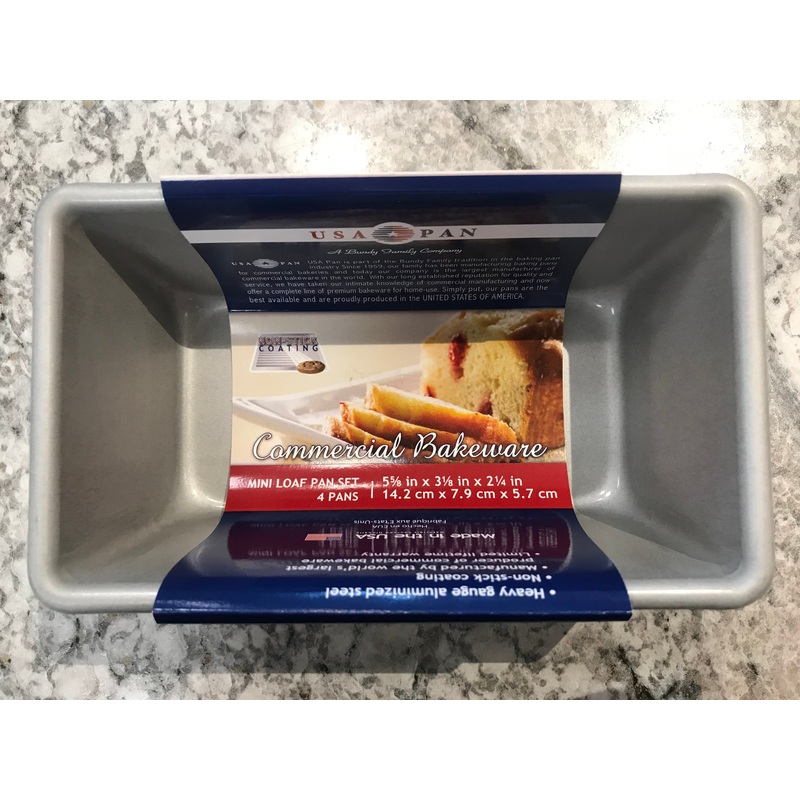 USA pan mini loaf pans set of four