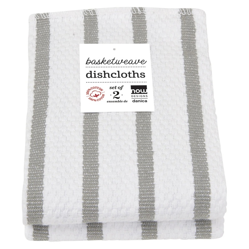 Basketweave Dishcloths S/2