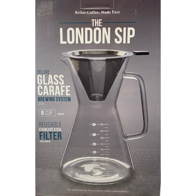 Glass Carafe 8 Cup Pourover