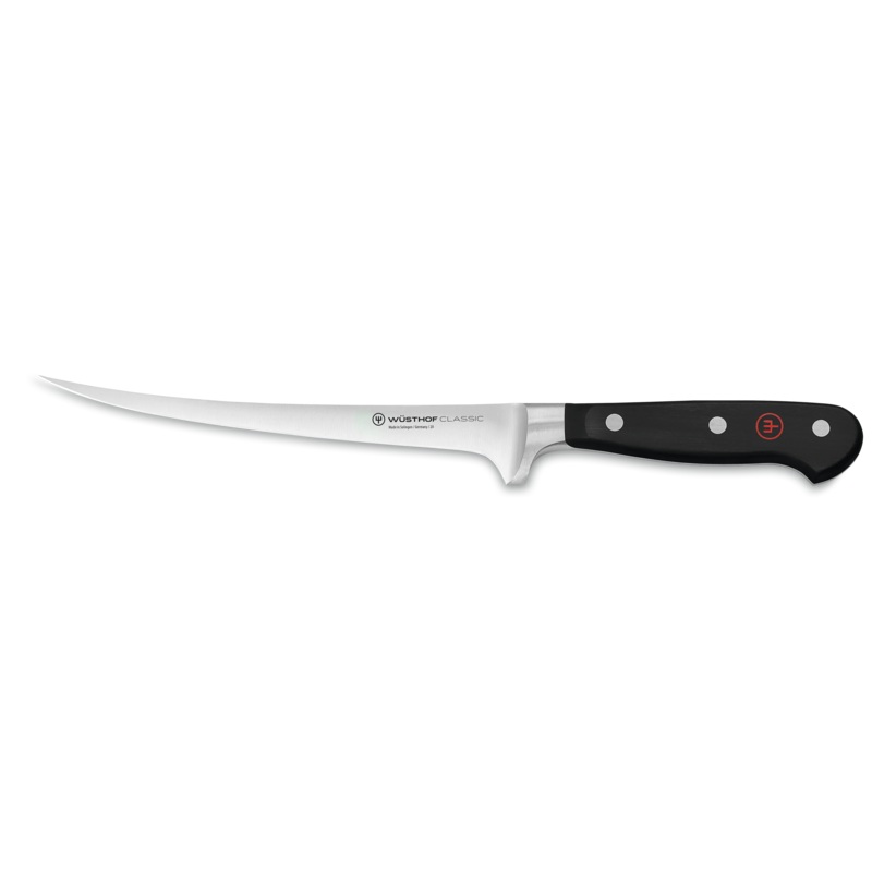 Wusthof Classic 7 Flex. Fillet Knife, Curved Fish