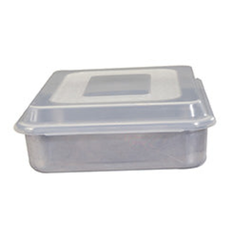 Naturals Aluminum 9" Square Cake Pan with Lid