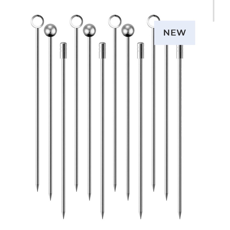 S/12 Stainless Steel Cocktail Picks (4)