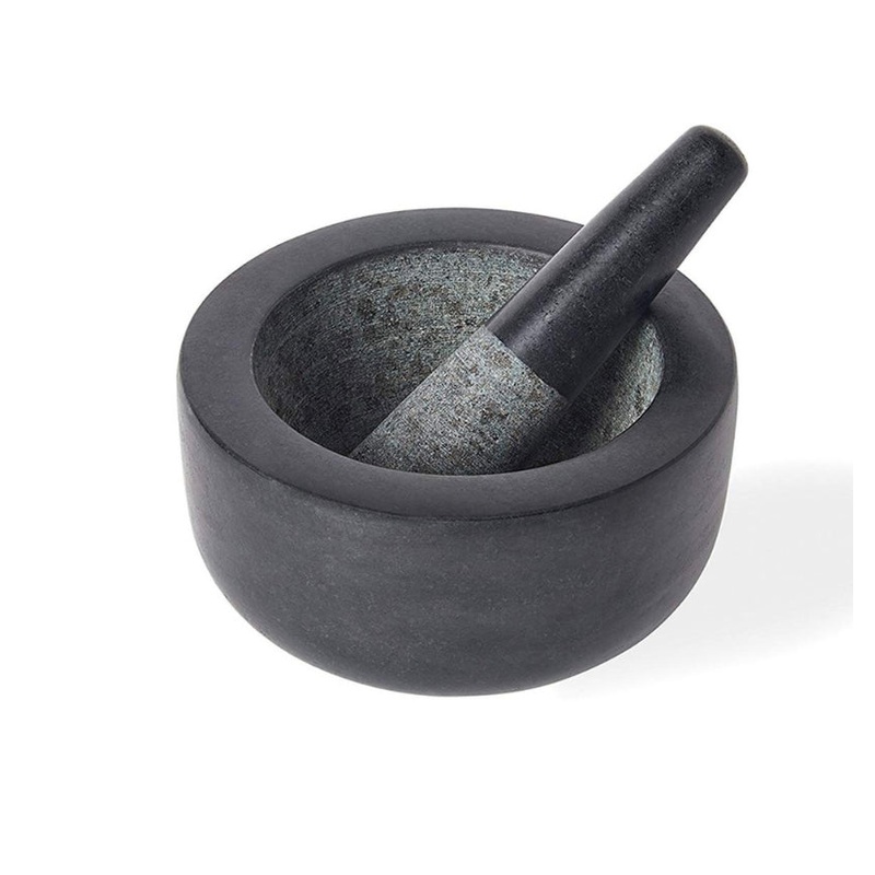 Black Granite Mortar & Pestle 7