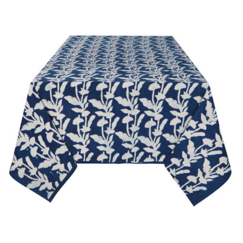Block Print Flourish Tablecloth