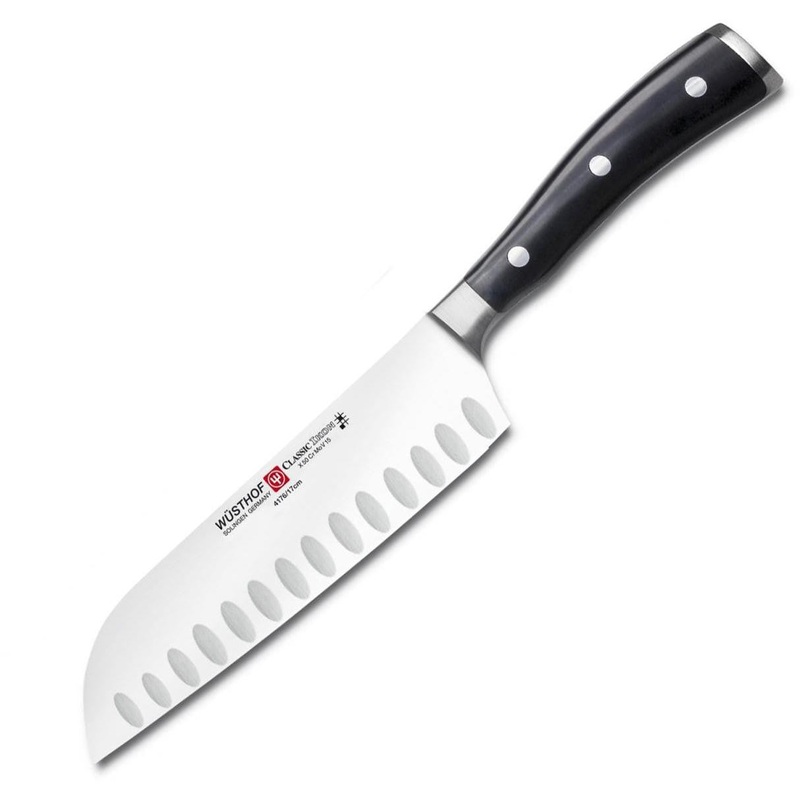 Classic Ikon 5 Santoku, Hollow Edge