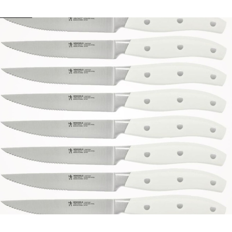 Contour White Steak Knife Set
