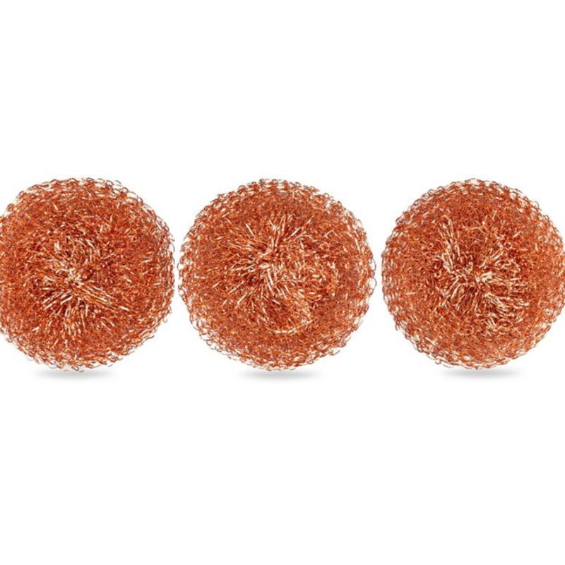 Set of 3 Copper Scrubbers