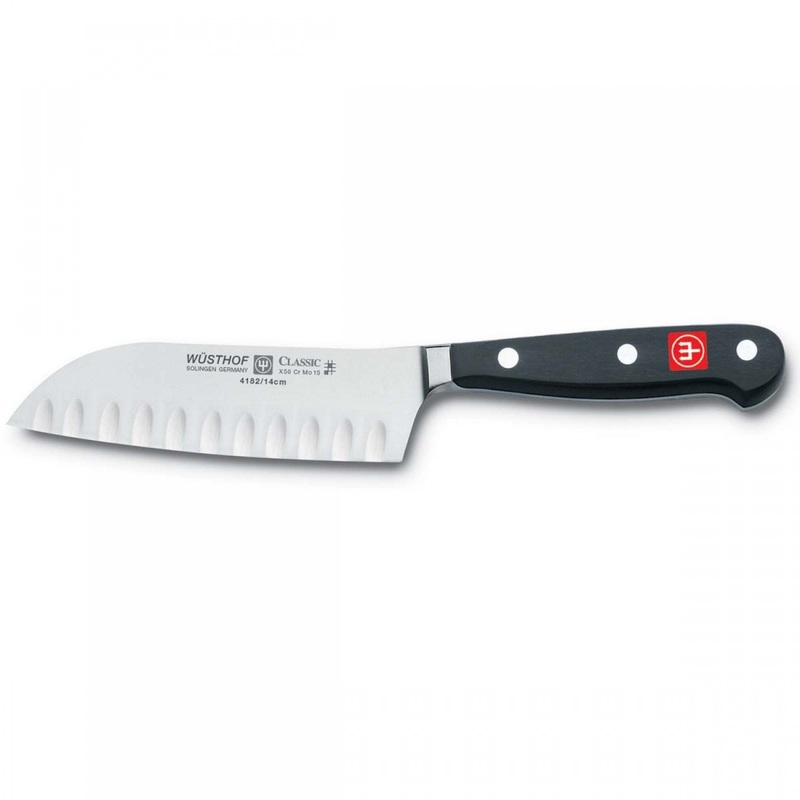 Wusthof Classic 5 Santoku, Hollow Edge