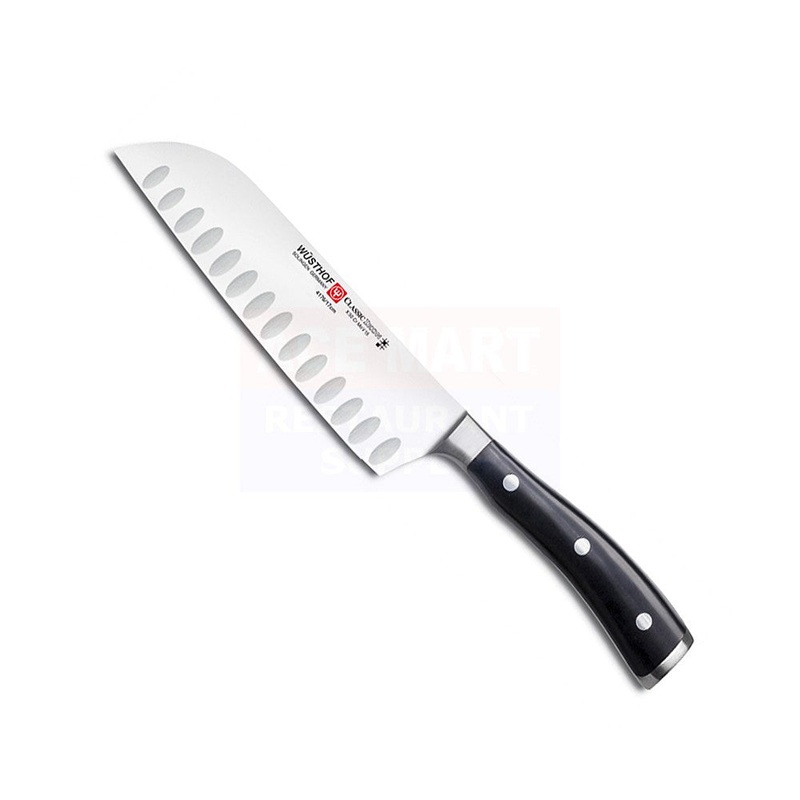 Classic Ikon 7 Santoku, Hollow Edge