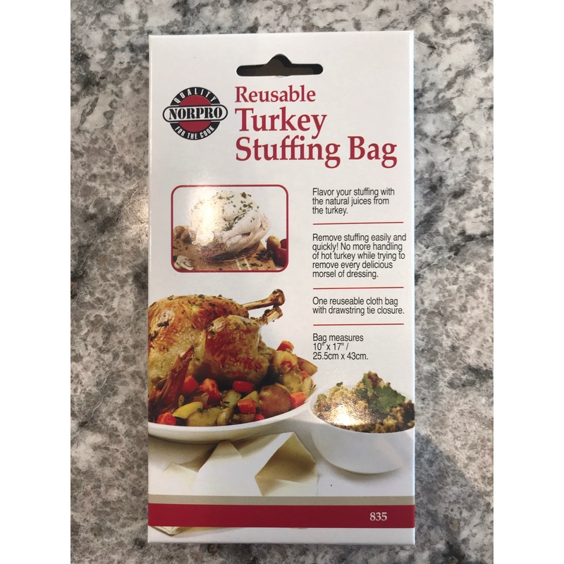 Reusable turkey stuffing bag