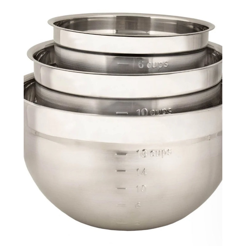 S/S Mixing Bowl Set 3pc/Set