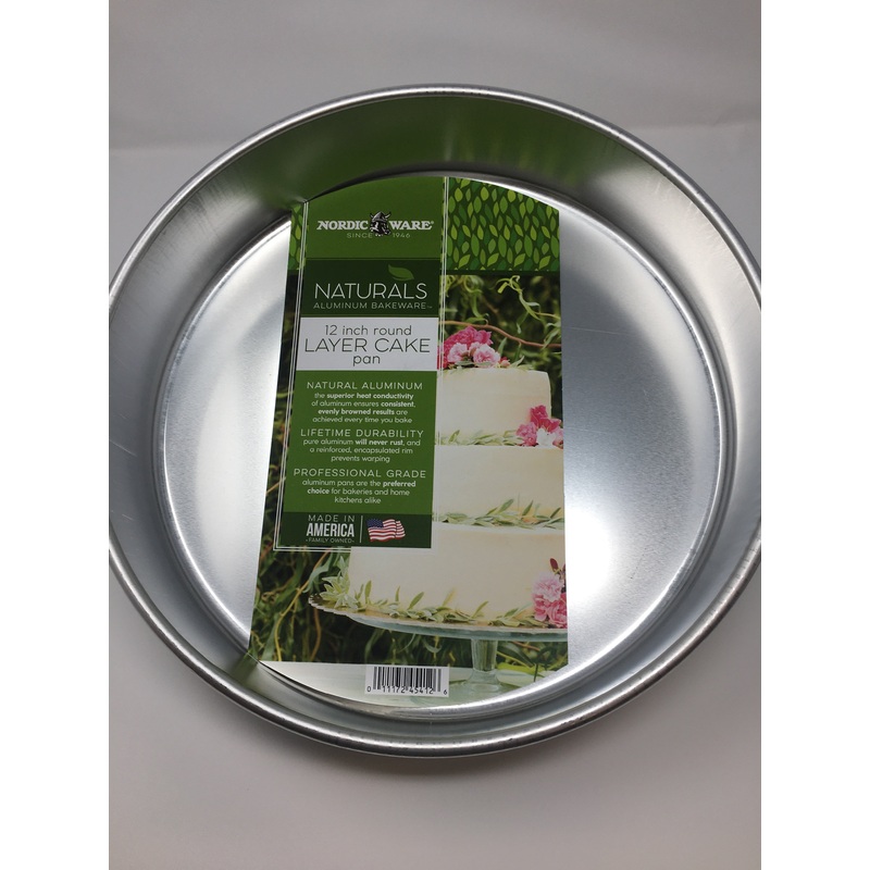 Naturals Aluminum 12" Round Cake Pan