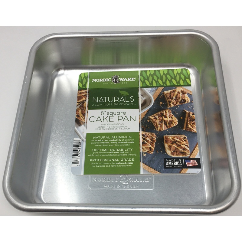 Naturals Aluminum 8" Square Cake Pan