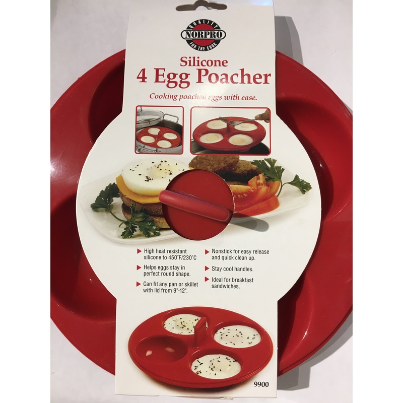 Norpro Silicone 4 Egg Poacher