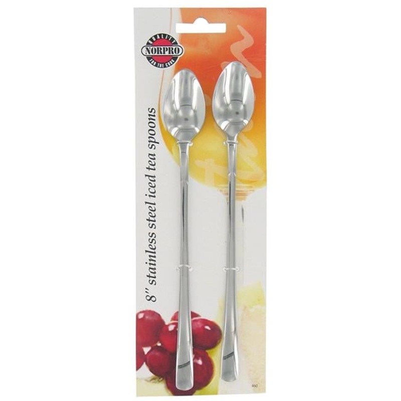 Norpro stainless steel ice tea spoon  set 2