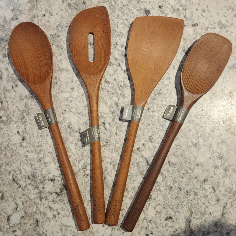 Tovolo Toasted Beechwood Utensils