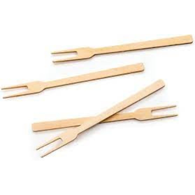 Bamboo appetizer fork