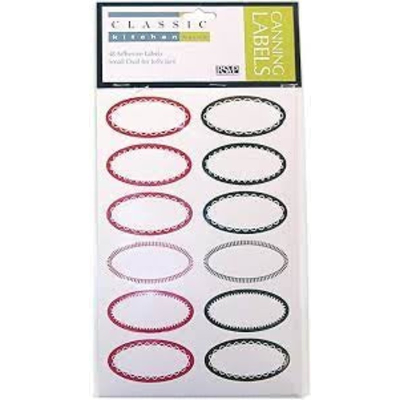 Canning labels Oval
