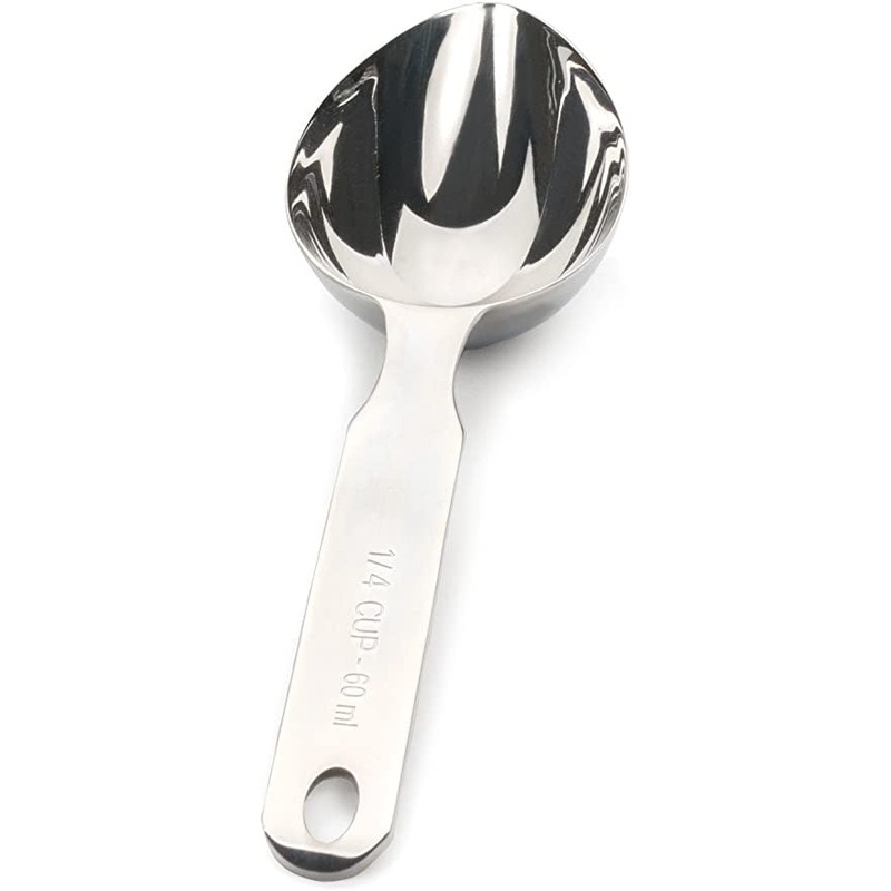 Oval measuring scoop 1/4 cup