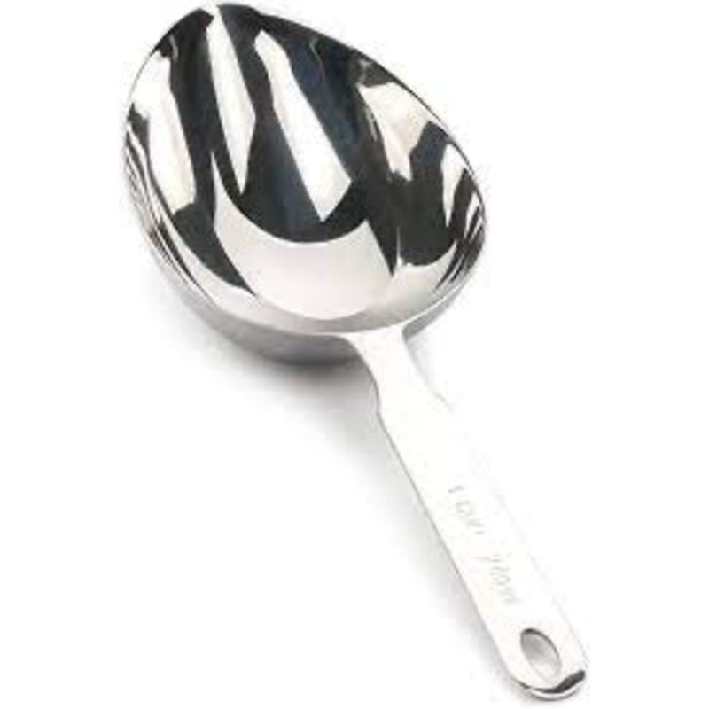 Oval measuring scoop 1 cup