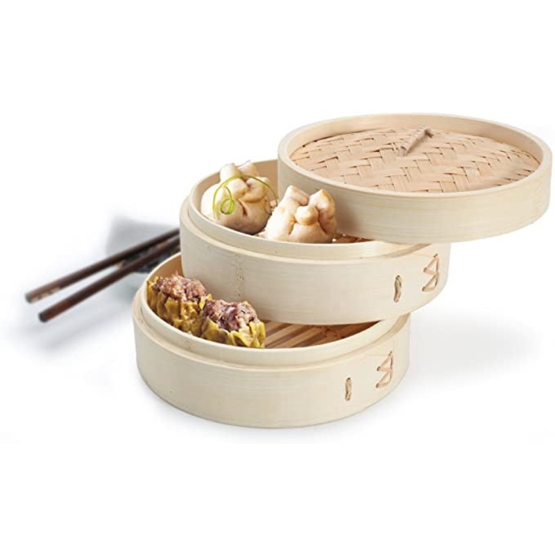 Zen Cuisine Bamboo Steamer 8 inch
