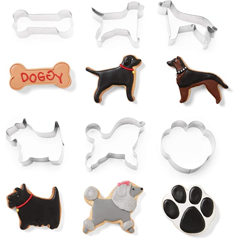 Dog  cookie cutter set6pc