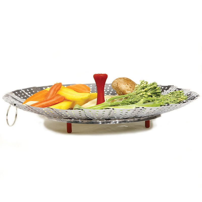 Large Capacity Vegetable Steamer with Detachable Post