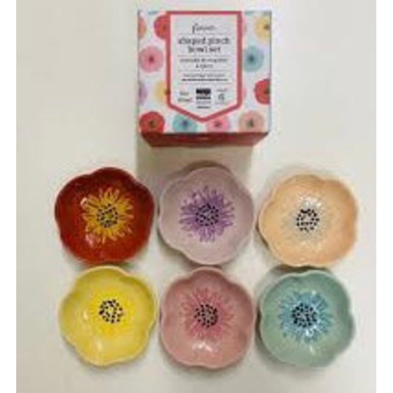 Flower shaped pinchable set/6