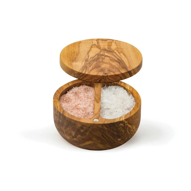 Olive wood salt box