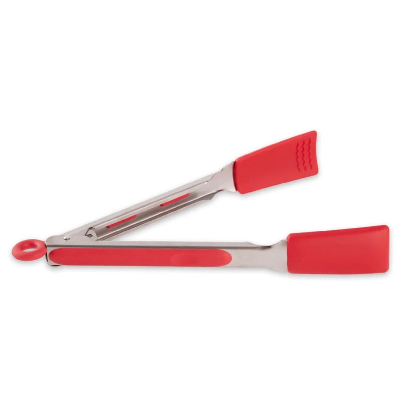 Sqr Silicon Red 9 Tongs