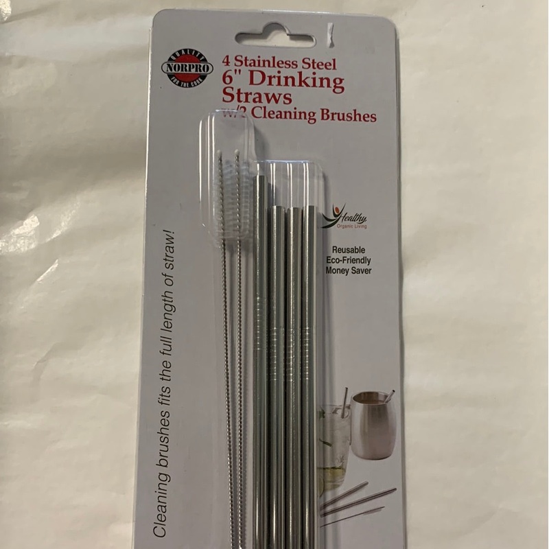 Stainless Steel Drinking Straws 6 Set/4