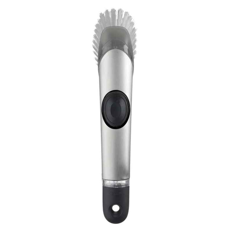 Steel Soap Dispensing Dish Brush