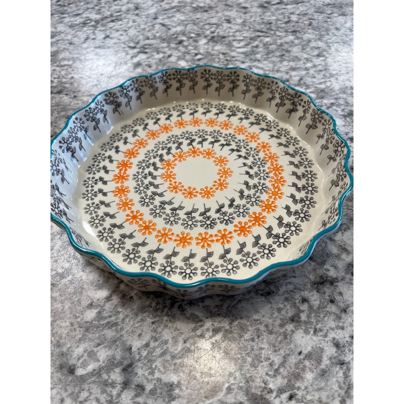 Quiche Dish Floral