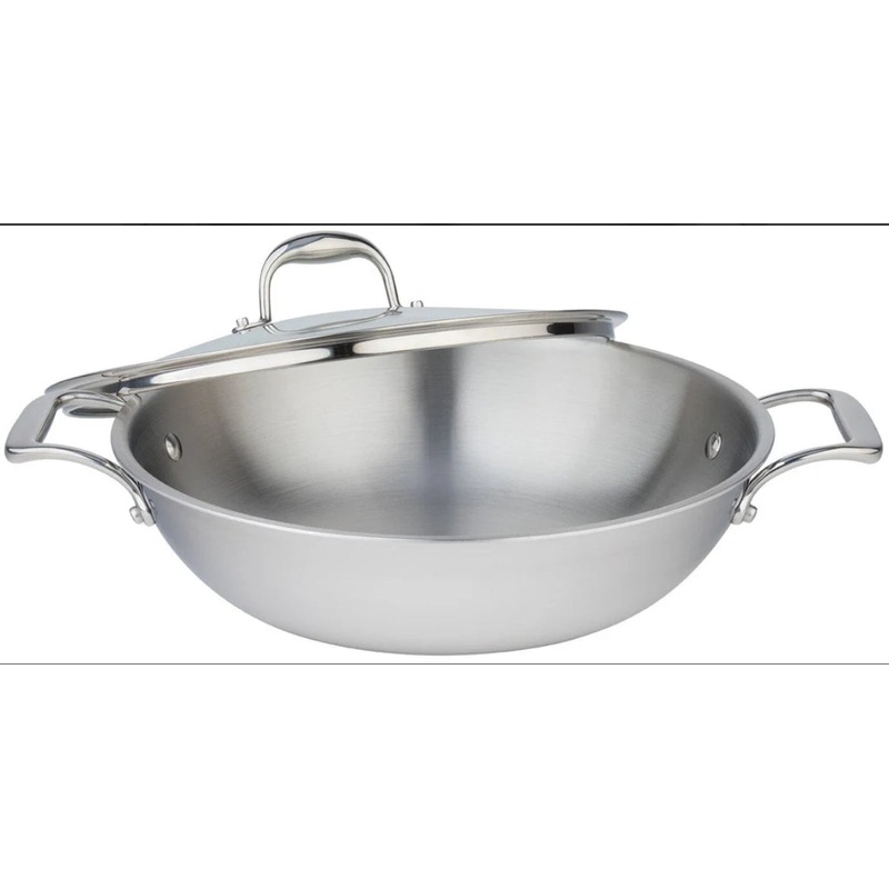 SuperSteel 32cm Wok w/lid