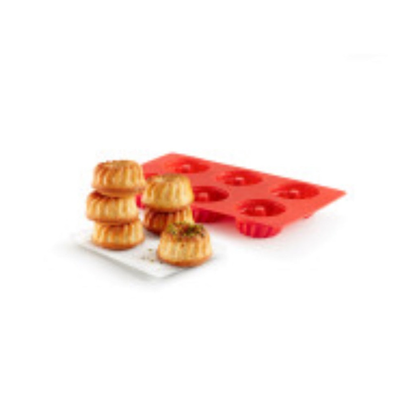 6 Cup Mini Savarin Silicone Pan