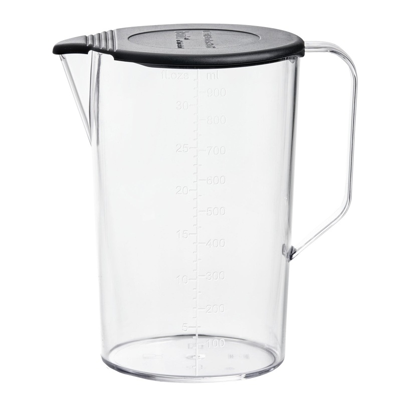 Bamix Zubehr Krug 1000 ml mit Deckel schwarz