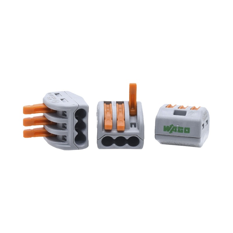 Wago Stecker & Kupplungen Steckklemme CLASSIC 3x 0.08-4mm2 mit Bettigungshebel 50 Stck