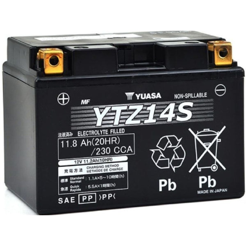 YUASA Fahrzeugbatterie AGM 12V/11.8Ah/230A