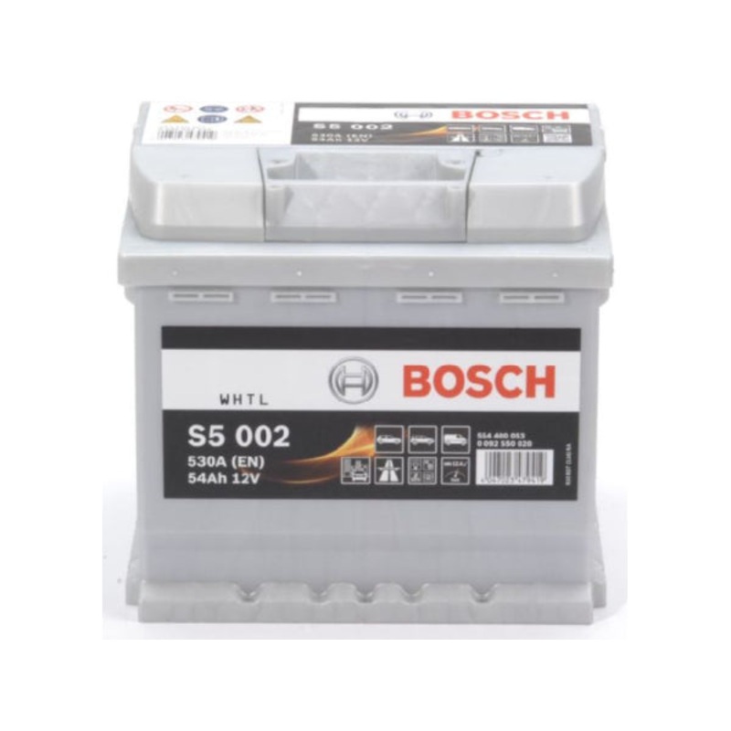 BOSCH Fahrzeugbatterie Starterbatterie Bosch 12V/54Ah/530A LxBxH 207x175x190mm/S:0