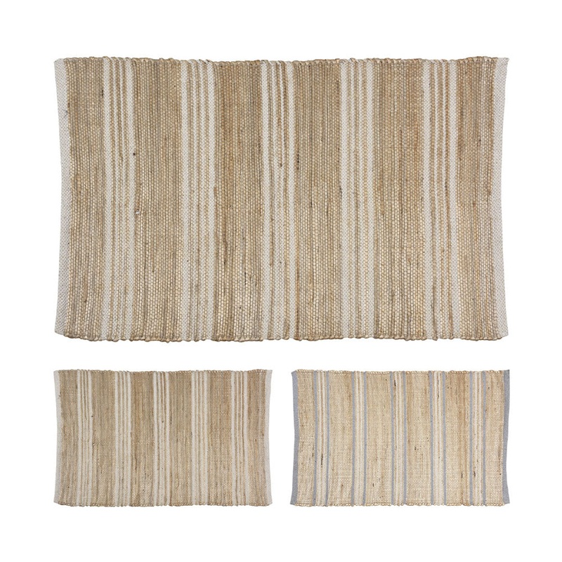 FS-STAR Zubehr Haushalt Teppich Jute-Baumwolle 2versch. Farben