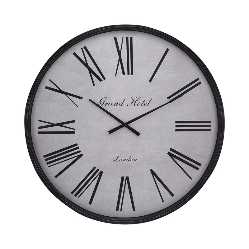 FS-STAR Zubehr Haushalt Wanduhr 76x56cm schwarz