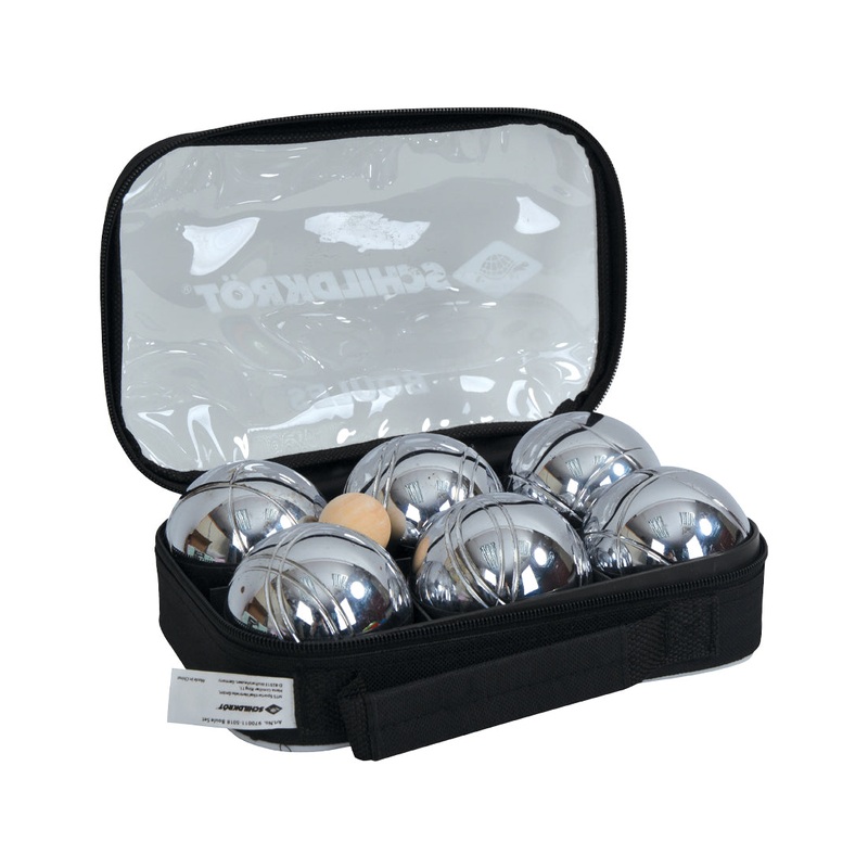 Schildkrt Freizeit Outdoor Boule / Boccia Set mit Stahlkugeln in Tragtasche