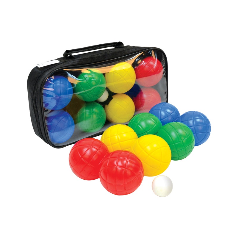 Schildkrt Freizeit Outdoor Boccia Set FUN mit Kunststoffkugeln in Carrybag
