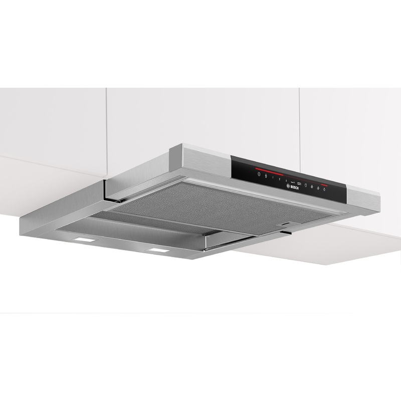BOSCH Dunstabzugshaube Serie 8, Flachschirmhaube, 60 cm, Edelstahl